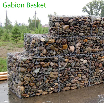 Antikorrosions-Draht Mesh Retaining Wall Gabion Wall für Hochwasserschutz 2 x 1 x 0.5M
