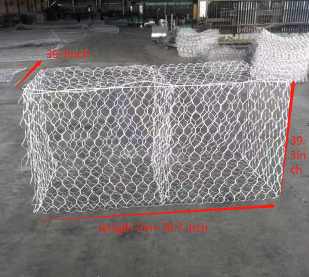 Draht-Korb des Standard-1x1x2m 3.05mm 80x100mm Gabion für Baustelle-Projekt