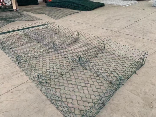 6X2X0.3M Galvanized Hexagonal Wire Mesh Gabion Mattress For River Wand-Bau
