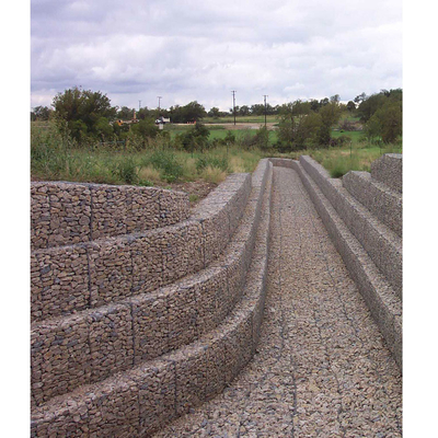 hohe Haltbarkeit sechseckiger Draht Mesh Gabion Rock Wall nicht verrostende 4x1x1M