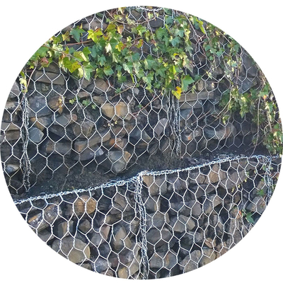 Eisen-Draht-Mesh Galvanized Gabion Basketss 100*120mm ISO COC Loch