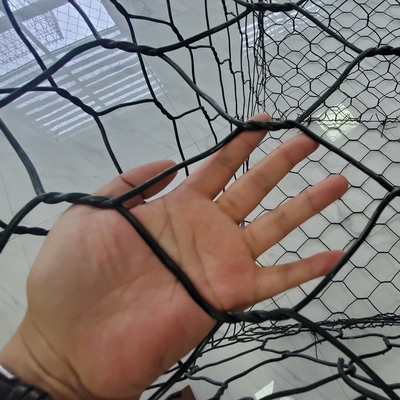 6x2x0.3m / 3x1x0.5m Phlippines Gabion PVC Korb-80x100 beschichtete
