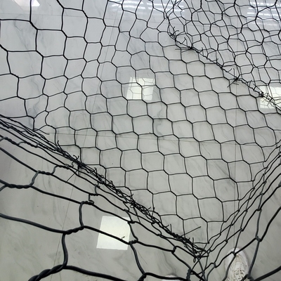 Sechseckiger Gabion Mesh For Stone Filled Gabion Kasten PVCs 2.7mm