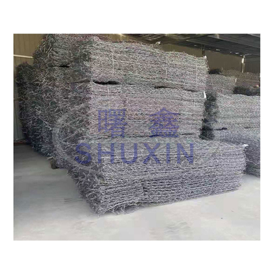 Spinnen Sie Eisen-Draht-Mesh  Gabion Box Retaining-Wand Q195 Q235