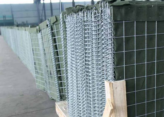Dauerhaftes geschweißtes Gabion defensives heißes der Sperren-Bastions-75*75mm eingetaucht galvanisiert