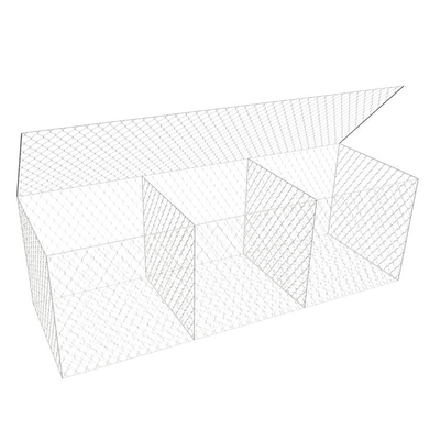 Galfanbeschichtete hexagonale Gabionbox 2*1*1 M 60mm X 80mm