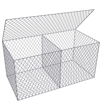 Grüne Pvc-beschichtete Gabion-Körbe 100x50x30 Stützwand 8x10cm Mesh-Loch
