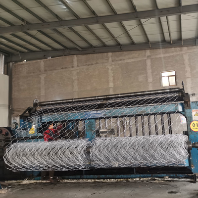 Galvanisierte 1mx1mx3m Gabion Box Aufhaltswand PVC beschichtet