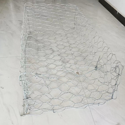 2*1*1 M PVC-beschichtete Gabion-Körbe Hexagonale Käfige Erosionsbeständig