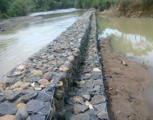2*1*0.5M PVC-beschichtete Gabion-Box mit galvanisiertem Schwerlastnetz