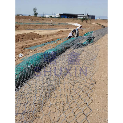 Eisendraht 2,7 mm Galvanisiertes Gabionloch 8*10cm Gewebe für Steine