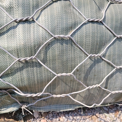 Galvanisierte 2,7 mm Gabion Box 2x1x1m 3x1x1m 80x100mm Hexagonal
