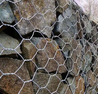 Shuxin Hot Galvanized 60*80mm Loch 2,7mm Drahtnetz Gabion Korb für die Überschwemmung Kontrolle