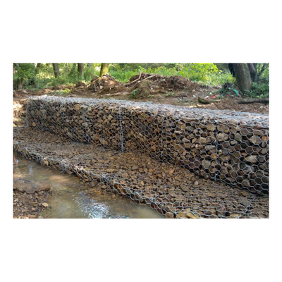 Anping Großhandel Verzinkte 4*1*1 M Grüne Gabion Steinkorb zum Schutz von Boden und Felsen