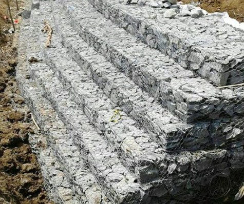 Gabion Basket Box Stein Käfig Fenc Mesh Fluss Bank Schutzwand Gewebter Gabion 2*1*1m 3*1*0.5m 400*100*100mm Gabion Draht