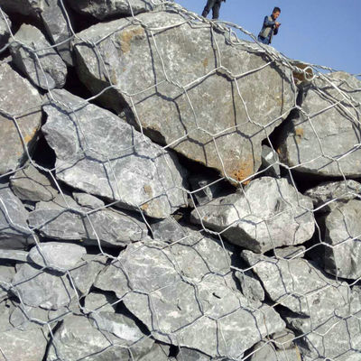 Hot-Dip Galvanized Gabion Box / Gabion Basket für Erosionskontrolle und Hochwasserschutz am Ufer
