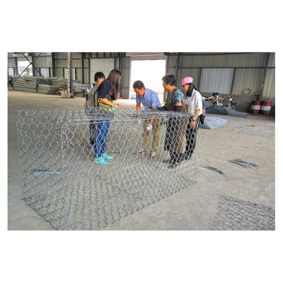 Factory Direct Gabion Basket Manufacturer Hot Dip Galvanized 2x1x1m Hexagonal Woven Stone Cage for River Bank Protection