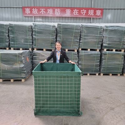 Chinesische Korrosionsschutzwand Sandwand Bastion Abwehrbarriere Sprengwand Hochfestigkeit Sicherheit Verzinkte Explosionssichere Wand Hesco Barriere Preis