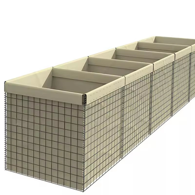 20 Zellen Schutzmauer Hesco Militärdraht Zugkraft 500-800mpa