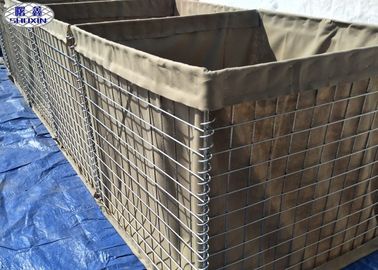 Geotextilien gezeichnete Militärsand-Wand, Secuirty-Sand Hesco-Bastions-Wand
