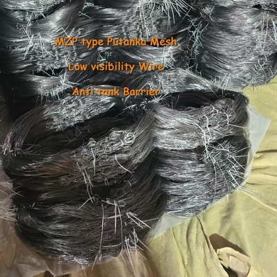 MZP Schlechte Sichtbarkeit Hindernis Weave Wire Mesh Putanka Anti Tank Netze mit Größe 0,5-0,9mm Stahldraht