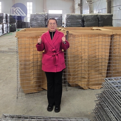 1.000 Hesco-Barriere 1,37 m x 1,06 m x 10 m, verzinkter Stahl, Hochwasserschutz