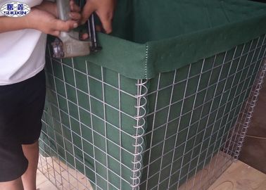 Heiße eingetauchte galvanisierte Militär-Gabions-Kasten hesco Sperre, Maschendraht-Stützmauer