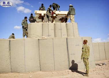 Sperren-Sand-Wand Browns Militär-Hesco, Gabions-Korb-Stützmauer
