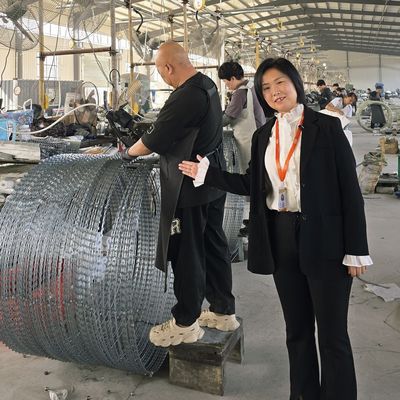 Ukraine Heißtauchverzinkte BTO-16 Stachelschneid Razor Wire Sicherheitszaun