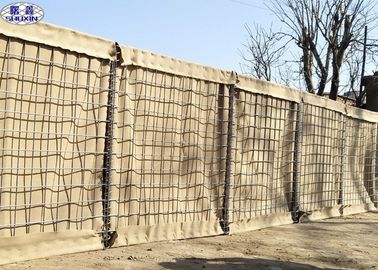 Armee defensive Hesco-Sperre, Masche Gabions-Kasten-Wand 4,0 Millimeter Frühlings-Draht-