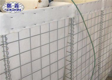 Galfan beschichtete geschweißte Gabions-Korb-Geotextilien gezeichnete Bau-Wand