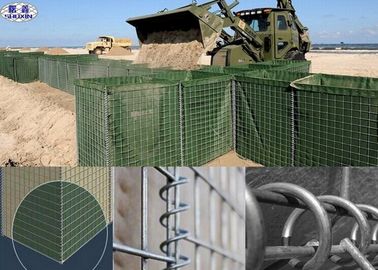 Galvanisierte defensiver kundengebundene Größe Bastions-Sperren-Masche Gbaion Kasten