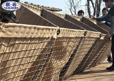 Heiße eingetauchte galvanisierte defensive Bastions-Wand/schweißte Draht Gabions-Körbe