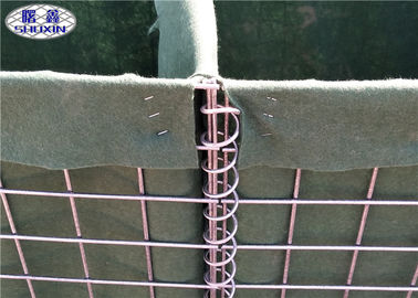 Masche 3 schweißte mit Sand gefüllte Sperren/stapelbare Armee defensive Gabions-Sperre