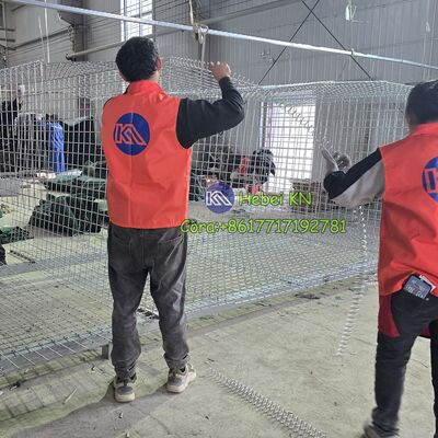 KN Hot Dip Galvanisiertes Geschweißtes Gabionschachtel mit wettbewerbsfähigen Hesco-Schrankenpreis