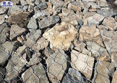 Heiße eingetauchte galvanisierte Gabions-Wand-Käfige, geschweißte Draht Gabions-Körbe