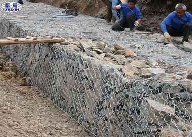 Wand-Käfige 60*80 Gabion/Draht-Käfig-Steinstützmauer-sechseckige Art