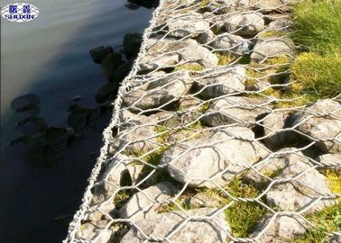 PVC beschichtetes Stein gefülltes Gabions, Steinstützmauer Gabions-Käfige