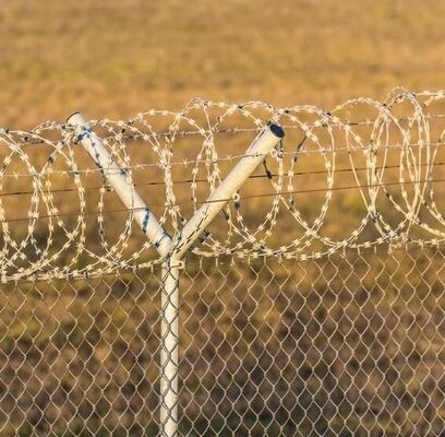 Rasierklingendraht Stacheldraht verzinkter Stahl 18