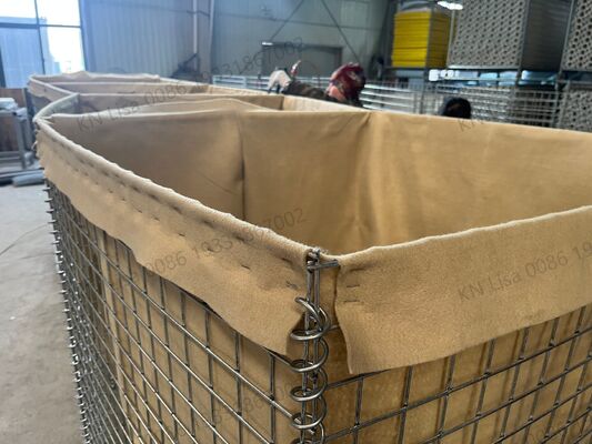 Galvanisierte Sandwand Schweißdefensive Barriere Explosionssicherung Käfig Hochwasserverteidigung Gabion Blastwall Geotextil Bastion Barrieren