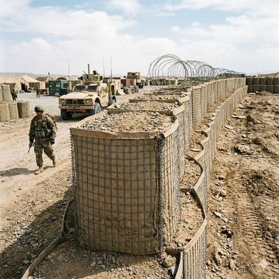 Hot Dipped Galvanized Welded Gabion Barrier Bastion Explosion-Proof Wall Explosion Proof Net