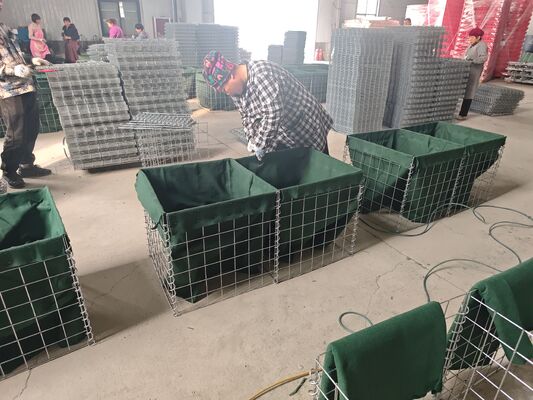 Mil 1 faltbare militärische Barriere, verzinkte Sicherheitswand, taktische, mit Sand gefüllte Barriere für Überschwemmungen