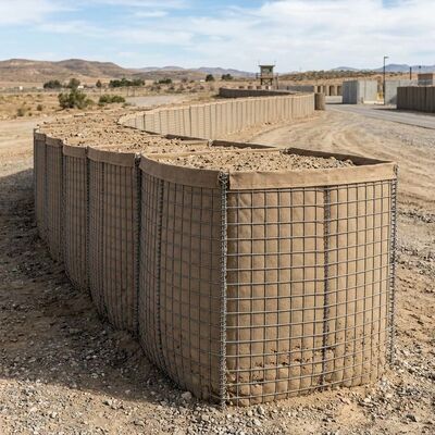 Hochsichere, mit Sand gefüllte Barrieren für den Perimeterschutz