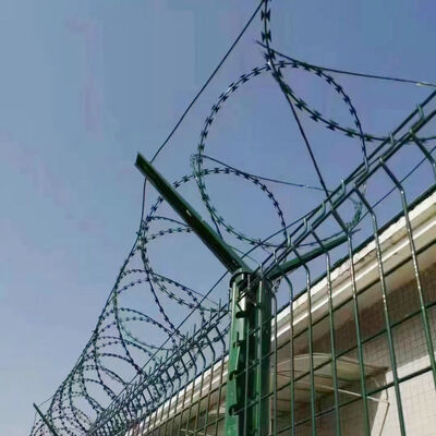 Razor Wire, Razor Wire für Drahtzaun, Galvanisierter Stahl und Edelstahldraht Razor Ribbon Stacheldraht Concertina Draht