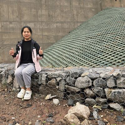 Stein gefüllte Hochwasser-Gabion-Box-Rostschutzbarriere mit 2*1*1m