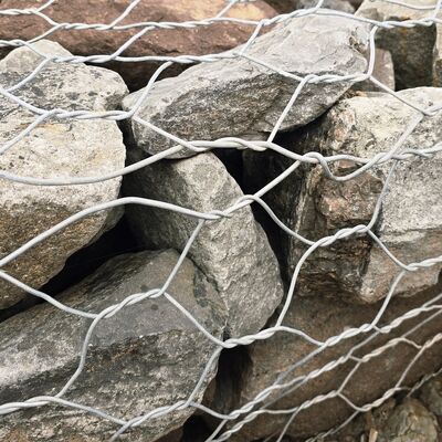 Türkei PVC-beschichtete 3*3*0,3m Gabionenmatte für Uferbefestigung