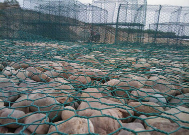 PVC beschichtete Gabions-Körbe, Felsen füllten Gabions-Käfige für Seehafen-Technik