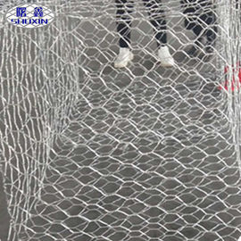 Präzision Gabions-Wand Käfige gesponnene galvanisierte Gabions-Korb-Größe mit dem Felsen gefüllt
