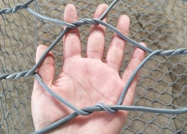PVC beschichtete 2*1*1M Lowes Gabion Stein gefüllte Körbe für Stützmauer