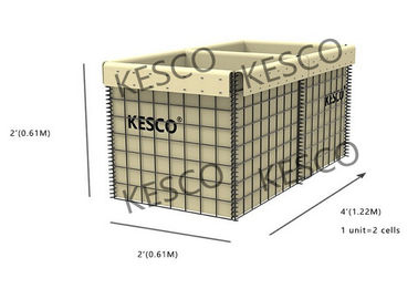 Defensive Expeditionsschrankenanlage Hesco-Bastions-Sperre Mil 2